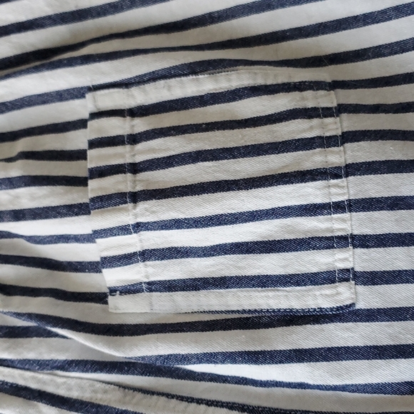 Drawstring White navy striped shorts - Picture 5 of 5